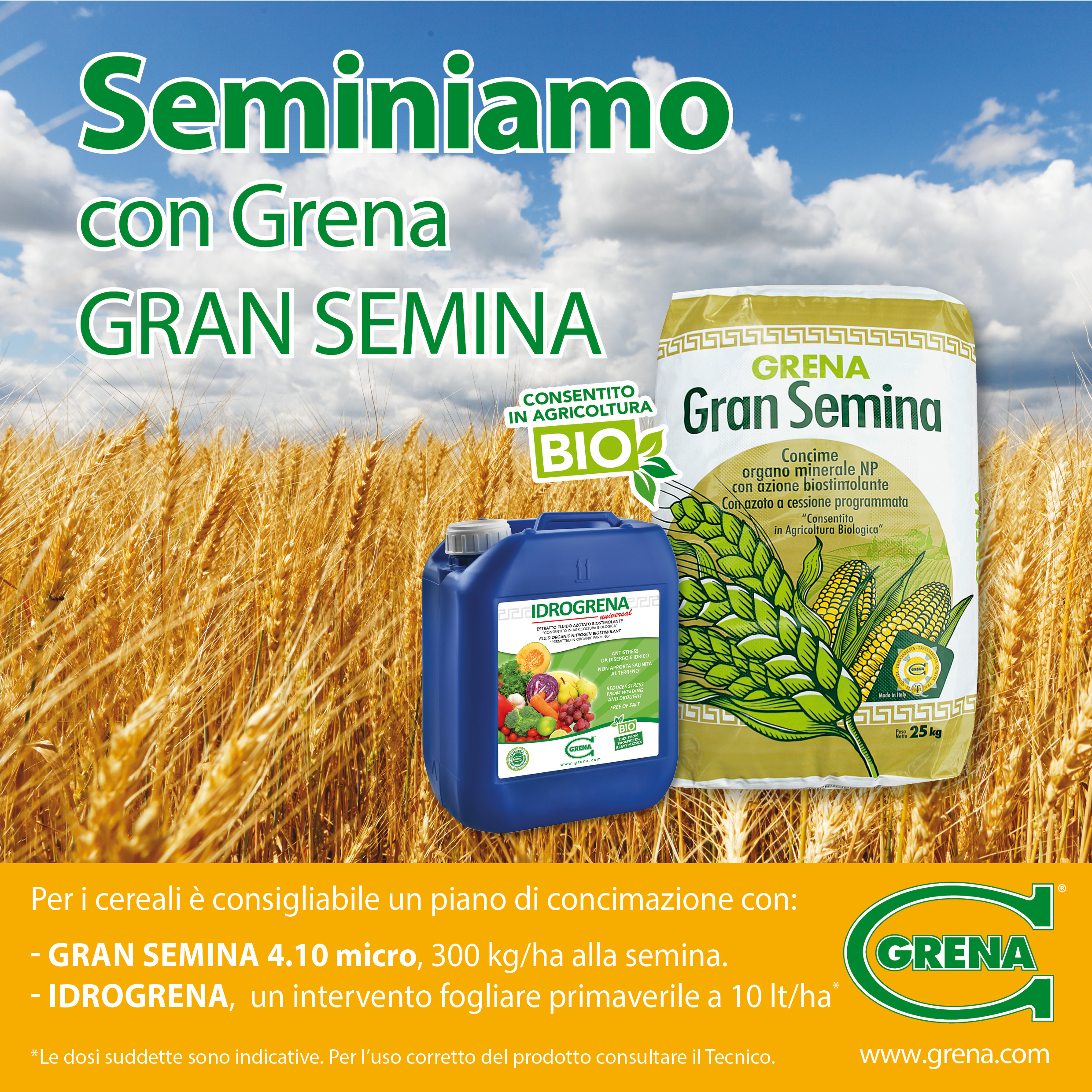 Concimazione Cereali Gran Semina 2023
